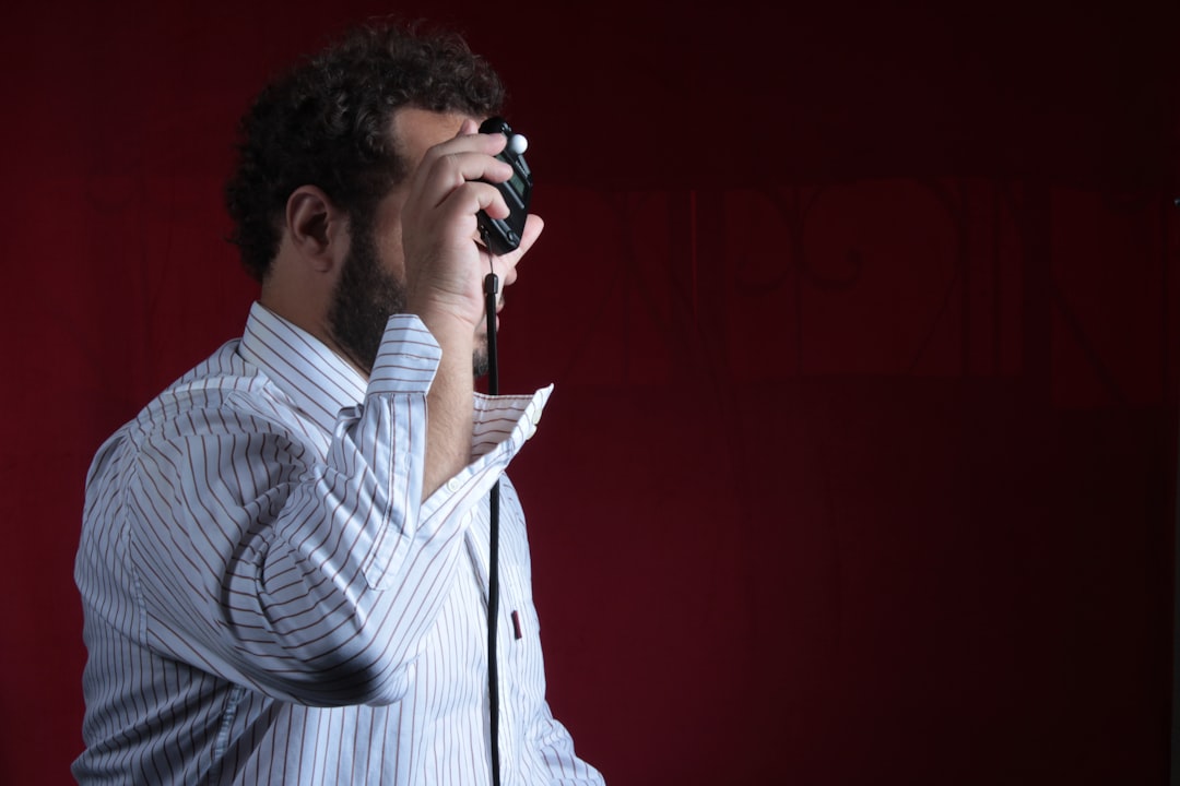 A person analyzing audience data on a computer